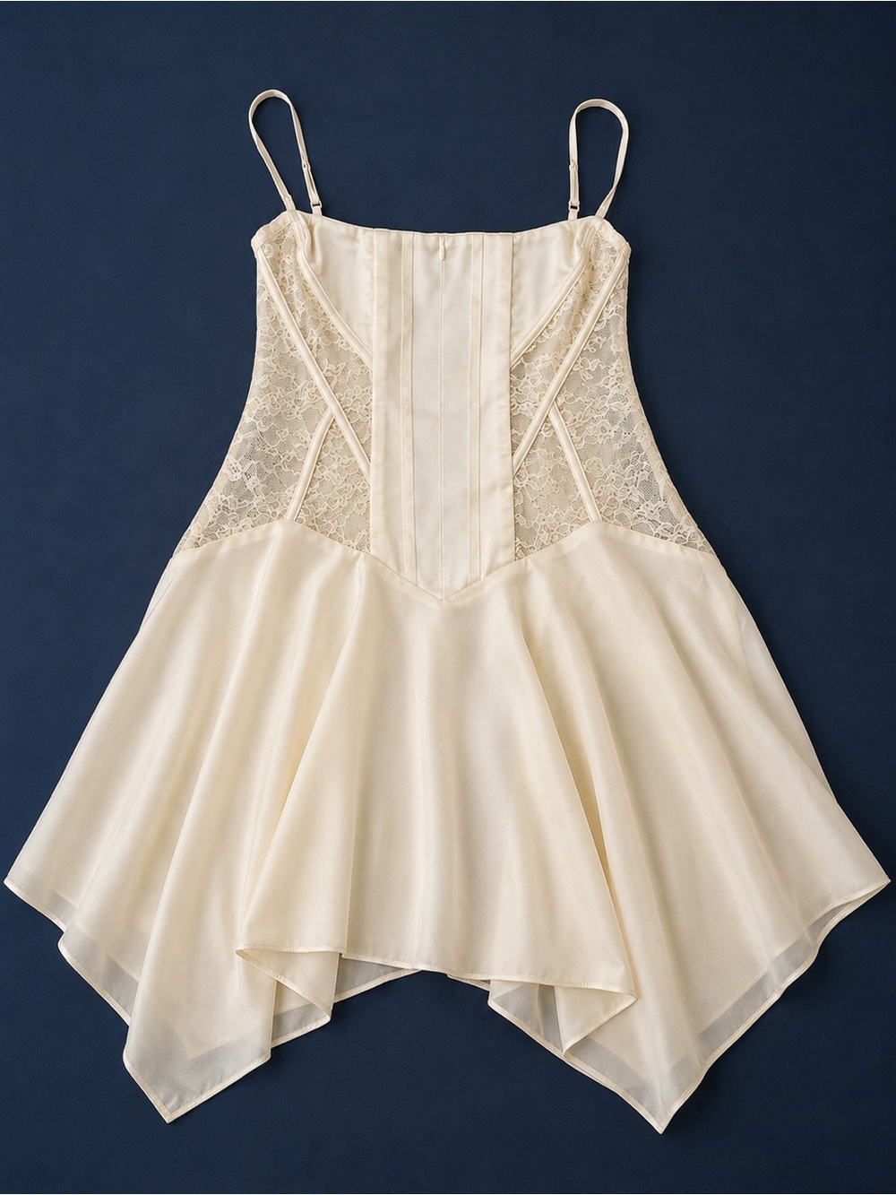 Oh Polly Ivory Lace Corset Babydoll Mini Dress
Size US 4
Coquette|Fairycore - Picture 4 of 7